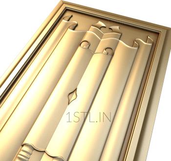 Vertical panel (PV_0012) 3D model for CNC machine